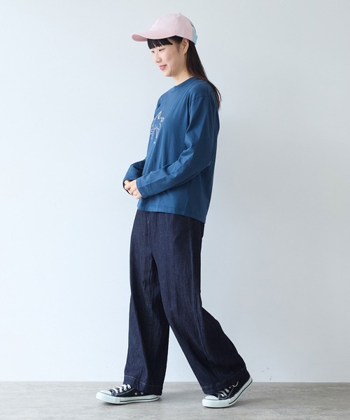 bulle de savon（ビュルデサボン）の「ポニー刺繍 ロンＴ（Tシャツ/カットソー・レディース・ライム/オートミール/ネイビー・FREE）」の21枚目の写真