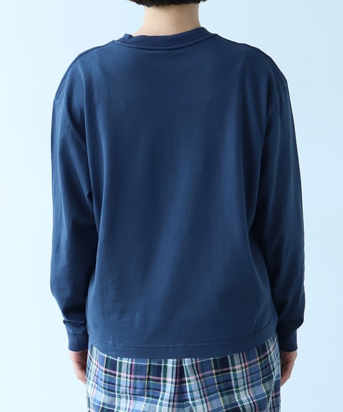 bulle de savon(ビュルデサボン)の「ポニー刺繍 ロンT(Tシャツ/カットソー・レディース・ライム/オートミール/ネイビー・FREE)」の6枚目の写真