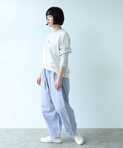 bulle de savon(ビュルデサボン)の「ポニー刺繍 ロンT(Tシャツ/カットソー・レディース・ライム/オートミール/ネイビー・FREE)」の19枚目の写真