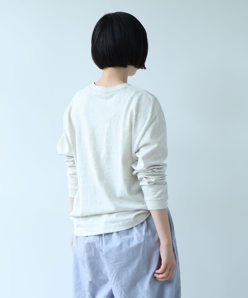 bulle de savon(ビュルデサボン)の「ポニー刺繍 ロンT(Tシャツ/カットソー・レディース・ライム/オートミール/ネイビー・FREE)」の22枚目の写真