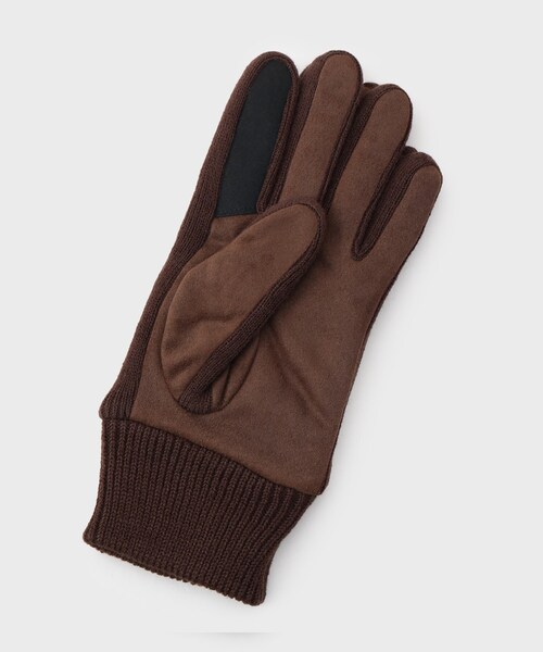 TAKEO KIKUCHI（タケオキクチ）の「【スマホ対応】スエードライク グローブ（手袋・メンズ・ネイビー/ダークブラウン/ブラック・00）」の6枚目の写真