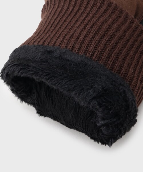 TAKEO KIKUCHI（タケオキクチ）の「【スマホ対応】スエードライク グローブ（手袋・メンズ・ネイビー/ダークブラウン/ブラック・00）」の8枚目の写真