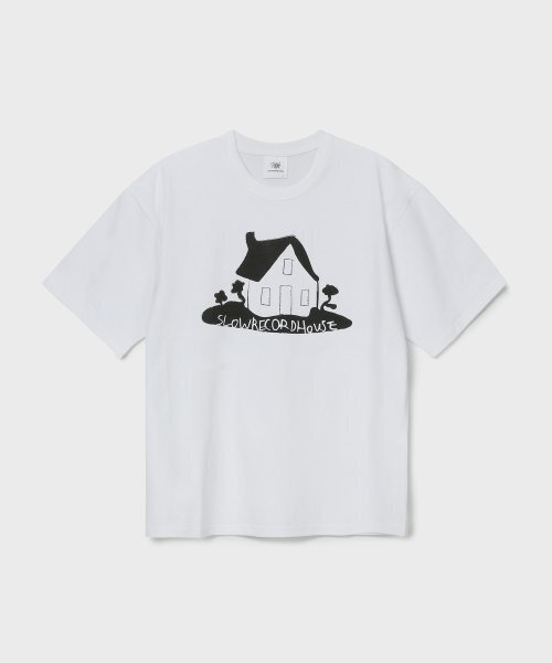 SLOW RECORD HOUSE(スローレコードハウス)の「ハウス 半袖Tシャツ_ブラック(Tシャツ/カットソー・レディース・その他・LARGE/MEDIUM)」の2枚目の写真