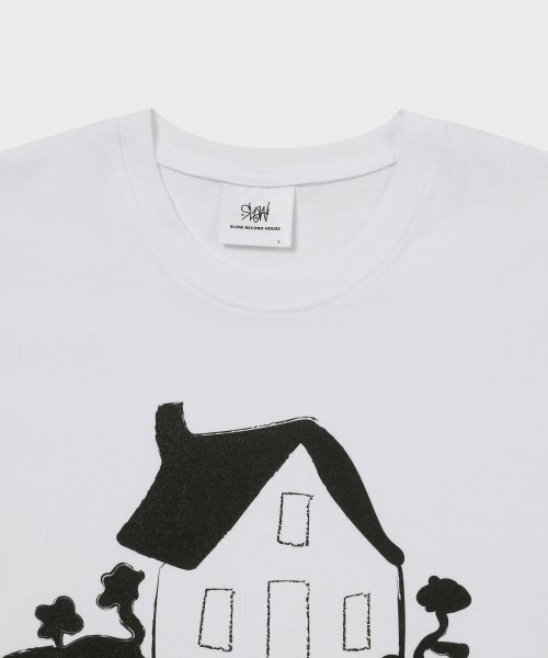 SLOW RECORD HOUSE(スローレコードハウス)の「ハウス 半袖Tシャツ_ブラック(Tシャツ/カットソー・レディース・その他・LARGE/MEDIUM)」の4枚目の写真