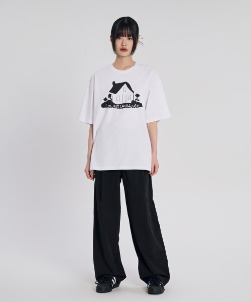 SLOW RECORD HOUSE(スローレコードハウス)の「ハウス 半袖Tシャツ_ブラック(Tシャツ/カットソー・レディース・その他・LARGE/MEDIUM)」の9枚目の写真