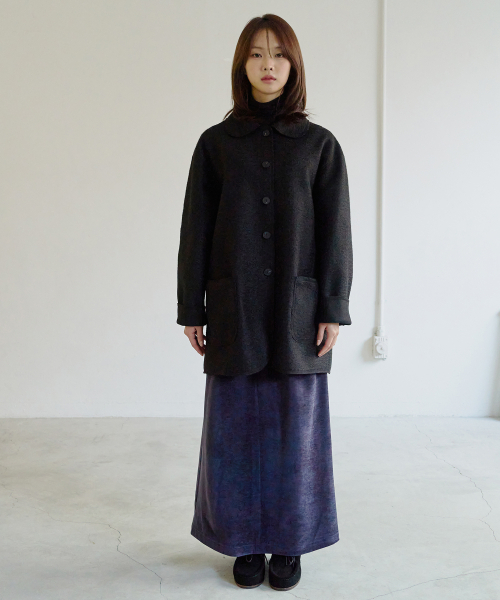 JULIAPEPE(ジュリアペペ)の「Woolly Cozy Coat (Black)(チェスターコート・レディース・その他・FREE)」の2枚目の写真