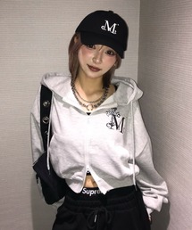 .KOM（ドットコム）の「A'GEM/9 × .kom 『MUCENT/ムセント』 SAHARA GRADATION LEOPARD CROSS HOOD ZIP-UP /ハラグラデーション　レオパードクロス　ジップアップパーカー（パーカー）」