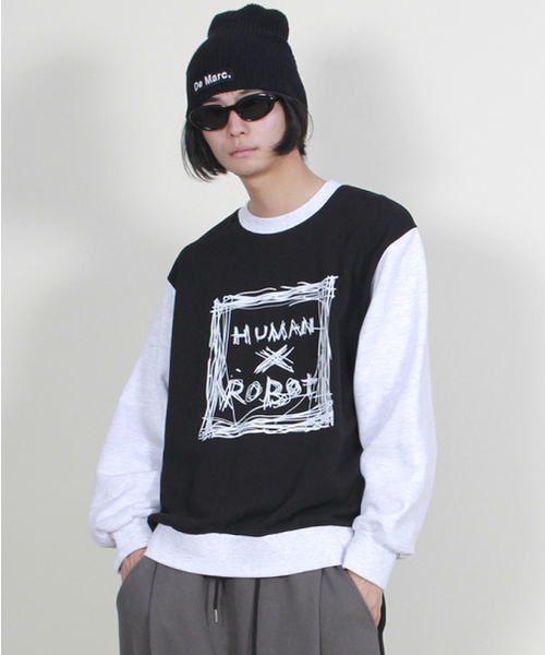 DEMARC(ドゥマーク)の「スクエアグラフィティカラー配色スウェットブラック(スウェット・メンズ・その他・MEDIUM/LARGE)」の3枚目の写真