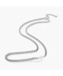 BASSCLEF（ベースクレフ）の「メンズ ネックレス サージカルスチール CLEF SIMPLE NEC（ネックレス）」