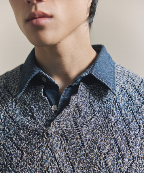 NONBLANK(ノンブランク)の「クロシェベスト_NAVY(ベスト・メンズ・ネイビー・MEDIUM/LARGE/X-LARGE)」の8枚目の写真