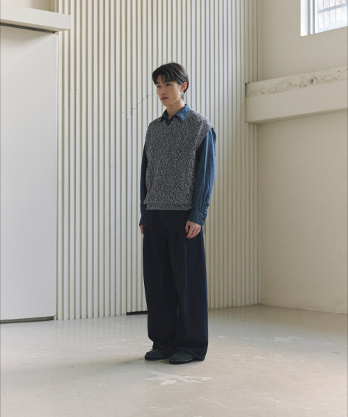 NONBLANK(ノンブランク)の「クロシェベスト_NAVY(ベスト・メンズ・ネイビー・MEDIUM/LARGE/X-LARGE)」の10枚目の写真