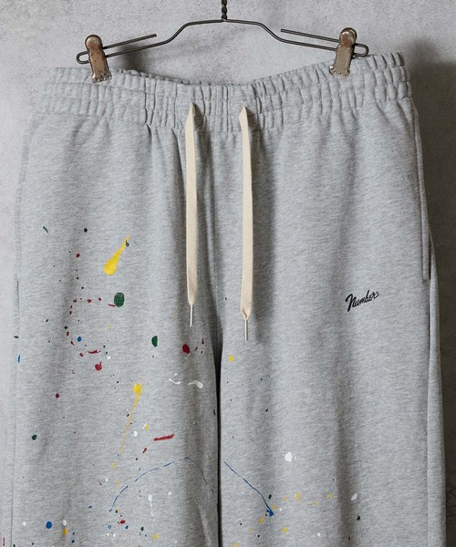NUMBER (N)INE（ナンバーナイン）の「HAND PAINTED FIRM COTTON EASY SWEATPANTS / ハンドペイント ファーム コットン イージー スウェットパンツ（スウェットパンツ・メンズ・グレー系その他3/グレー/グレー系その他2/ブラック系その他2/ブラック・XL/L/M）」の21枚目の写真