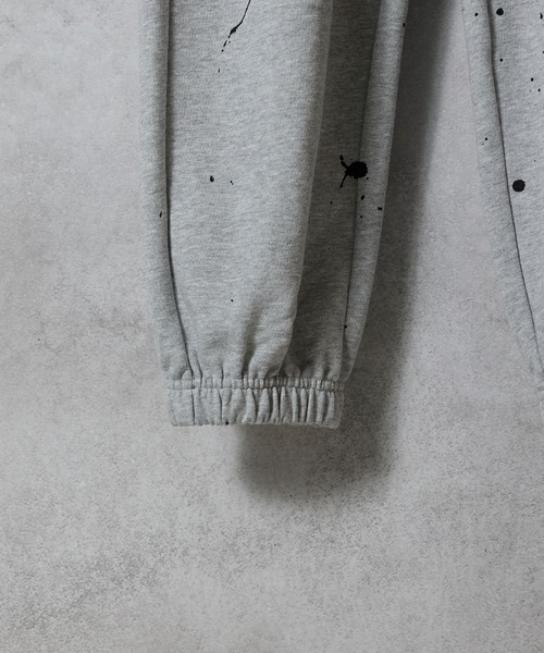 HAND PAINTED FIRM COTTON EASY SWEATPANTS / ハンドペイント ファーム