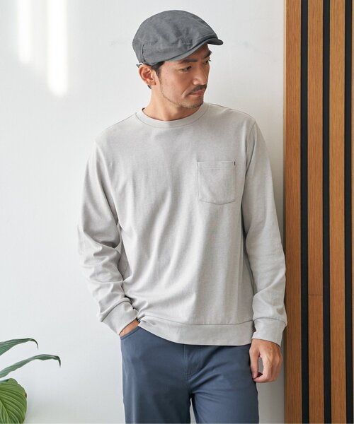 ikka（イッカ）の「ウォッシュコットンハンチング（ハンチング/ベレー帽・メンズ・グレー/ブラック/ベージュ・FREE）」の8枚目の写真