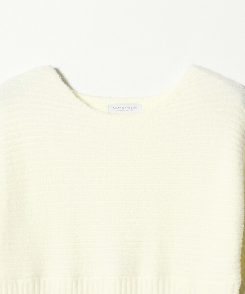 A DAY IN THE LIFE UNITED ARROWS(アデイインザライフユナイテッドアローズ)の「フェザー リブ ドルマン ボートネックワンピース <A DAY IN THE LIFE>(ワンピース・レディース・ベージュ/ダークグレー/オフホワイト・FREE)」の15枚目の写真