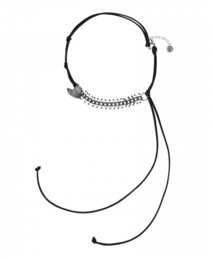 RURU（ルル）の「FISH BONE NECKLACE BLACK（ネックレス）」