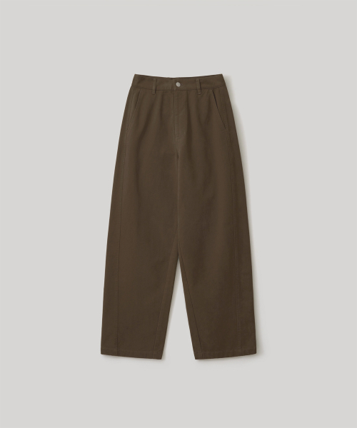 ANOTHER OFFICE WOMEN(アナザー オフィス ウーマン)の「w. Heavy Twill Curved Pants (Brown)(その他パンツ・レディース・その他・36/34)」の2枚目の写真