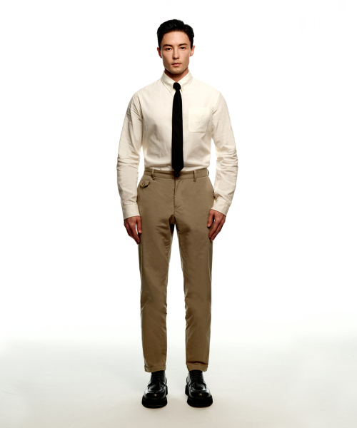 SOLEW(ソル)の「バイオウォッシングテーパードチノパンツ_ライトブラウン(その他パンツ・メンズ・その他・LARGE/X-LARGE)」の2枚目の写真