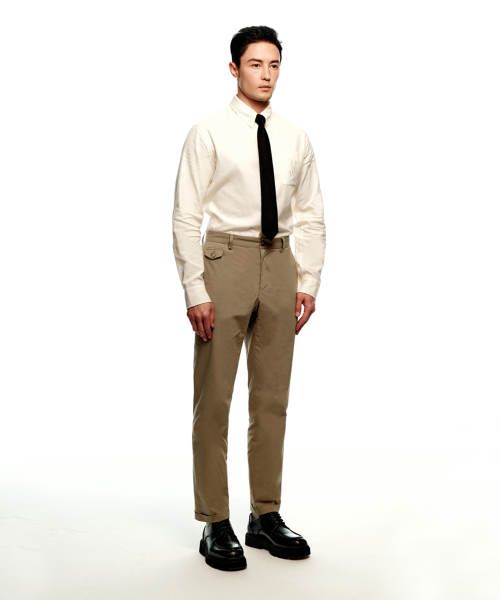 SOLEW(ソル)の「バイオウォッシングテーパードチノパンツ_ライトブラウン(その他パンツ・メンズ・その他・LARGE/X-LARGE)」の3枚目の写真