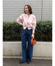 LAGUNAMOON | パッチポケットセミワイドデニムパンツ(デニムパンツ)