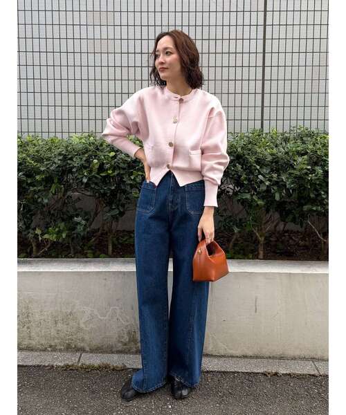 LAGUNAMOON（ラグナムーン）の「パッチポケットセミワイドデニムパンツ（デニムパンツ・レディース・ブラック/ライトブルー/ブルー・SMALL/MEDIUM）」の5枚目の写真