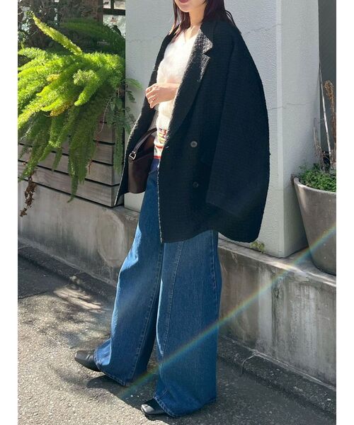 LAGUNAMOON（ラグナムーン）の「パッチポケットセミワイドデニムパンツ（デニムパンツ・レディース・ブラック/ライトブルー/ブルー・SMALL/MEDIUM）」の22枚目の写真