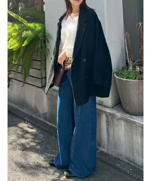 LAGUNAMOON(ラグナムーン)の「パッチポケットセミワイドデニムパンツ(デニムパンツ・レディース・ブラック/ライトブルー/ブルー・SMALL/MEDIUM)」の14枚目の写真