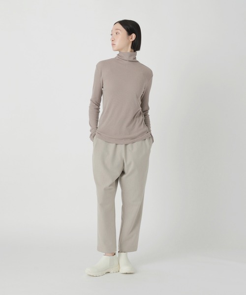 Plantation(プランテーション)の「リサイクルテレコ / カットソー / (O)(Tシャツ/カットソー・レディース・ブラック/オフホワイト/ライトブラウン・M size)」の11枚目の写真