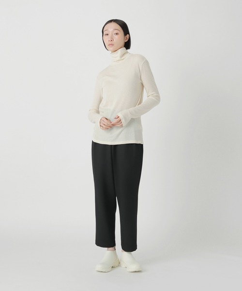 Plantation(プランテーション)の「リサイクルテレコ / カットソー / (O)(Tシャツ/カットソー・レディース・ブラック/オフホワイト/ライトブラウン・M size)」の6枚目の写真