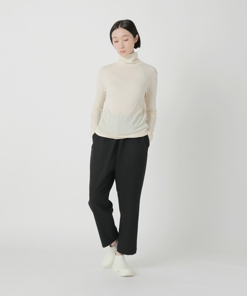 Plantation(プランテーション)の「リサイクルテレコ / カットソー / (O)(Tシャツ/カットソー・レディース・ブラック/オフホワイト/ライトブラウン・M size)」の7枚目の写真