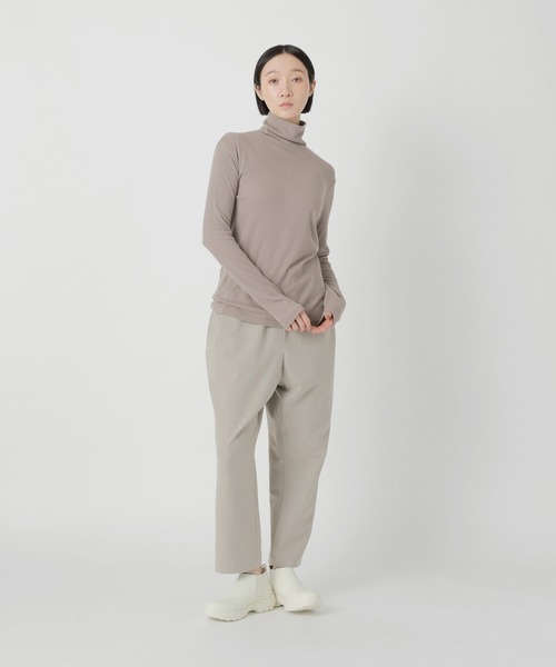 Plantation(プランテーション)の「リサイクルテレコ / カットソー / (O)(Tシャツ/カットソー・レディース・ブラック/オフホワイト/ライトブラウン・M size)」の12枚目の写真