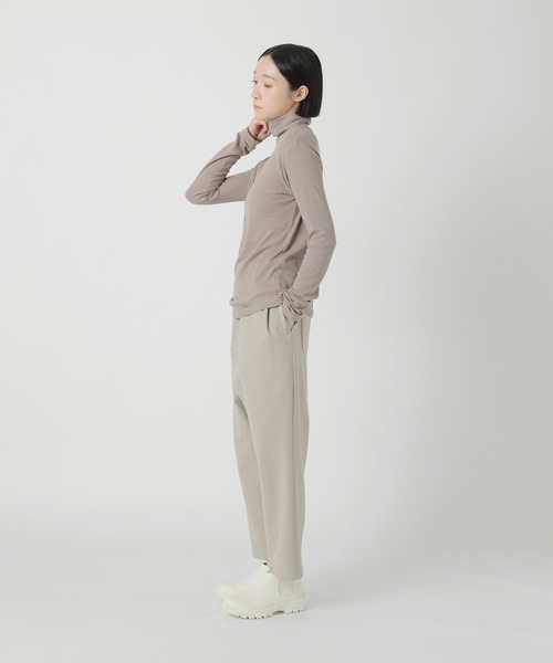 Plantation(プランテーション)の「リサイクルテレコ / カットソー / (O)(Tシャツ/カットソー・レディース・ブラック/オフホワイト/ライトブラウン・M size)」の13枚目の写真