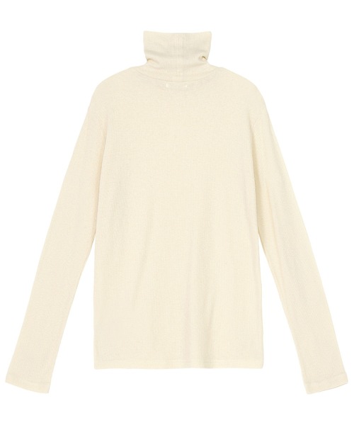 Plantation(プランテーション)の「リサイクルテレコ / カットソー / (O)(Tシャツ/カットソー・レディース・ブラック/オフホワイト/ライトブラウン・M size)」の8枚目の写真