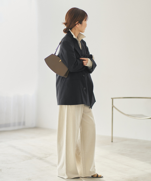 plage(プラージュ)の「JOHNBULL / ジョンブル 別注 SWEAT WIDE パンツ(スウェットパンツ・レディース・カーキ/アイボリー・38/36)」の11枚目の写真