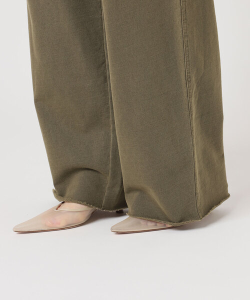 plage(プラージュ)の「JOHNBULL / ジョンブル 別注 SWEAT WIDE パンツ(スウェットパンツ・レディース・カーキ/アイボリー・38/36)」の18枚目の写真