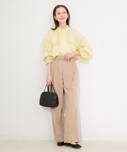 MARCO BIANCHINI(マルコビアンチーニ)の「MARCO BIANCHINI SLOBE別注 ラウンドボストンバッグ ECHO OF PETALS 25107(ボストンバッグ・レディース・キャメル/ブラック・FREE)」の16枚目の写真