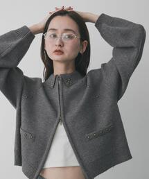 SENSE OF PLACE by URBAN RESEARCH | 『洗濯可』スタッズデザインカーディガン(カーディガン/ボレロ)