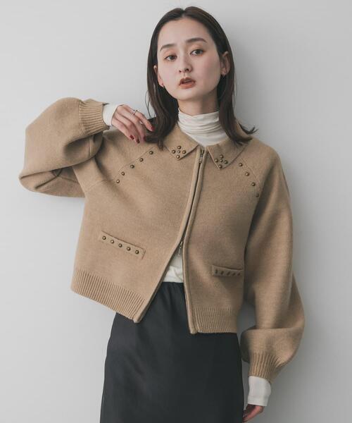 URMYIDOL商品 セール】『洗濯可』スタッズデザインカーディガン（カーディガン