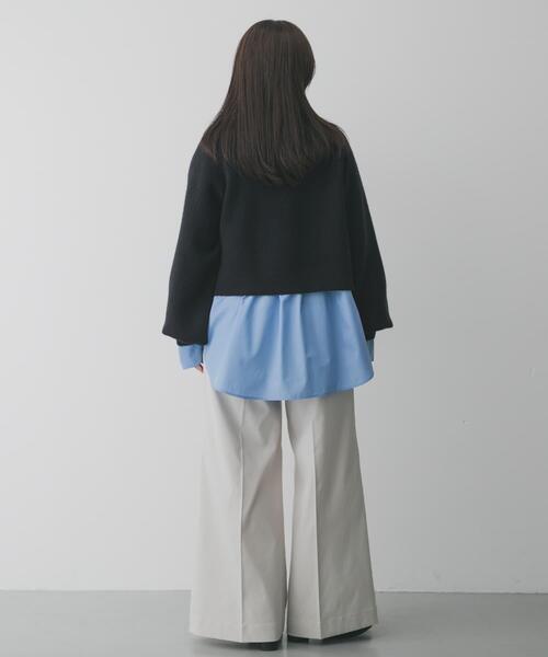 SENSE OF PLACE by URBAN RESEARCH（センスオブプレイスバイアーバンリサーチ）の「『洗濯可』スタッズデザインカーディガン（カーディガン/ボレロ・レディース・チャコールグレー/ブラック/ベージュ・ONE）」の8枚目の写真