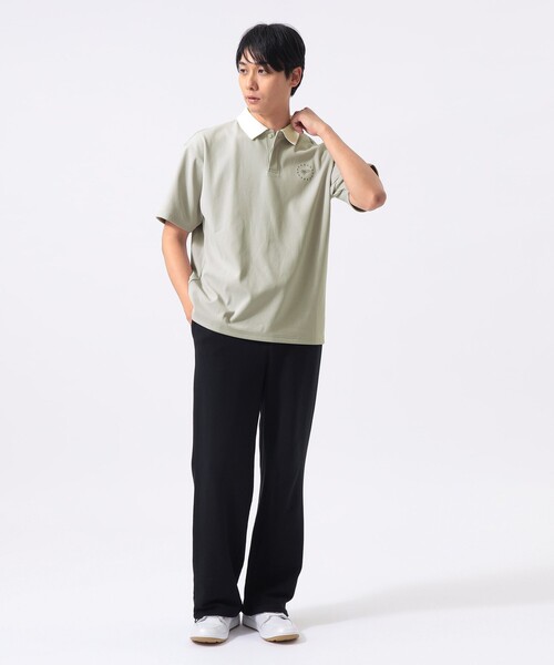 BEAMS GOLF(ビームスゴルフ)の「ORANGE LABEL / ハイストレッチ クレリックポロシャツ(UVカット・吸水速乾)(ポロシャツ・メンズ・グリーン/ブラック/グレー・M/L/XL)」の5枚目の写真