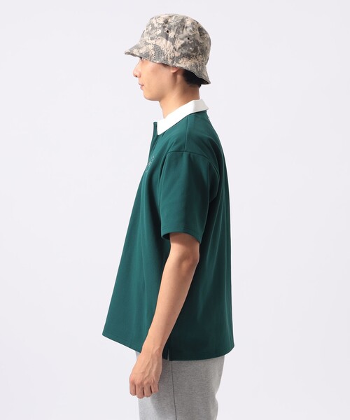 BEAMS GOLF(ビームスゴルフ)の「ORANGE LABEL / ハイストレッチ クレリックポロシャツ(UVカット・吸水速乾)(ポロシャツ・メンズ・グリーン/ブラック/グレー・M/L/XL)」の9枚目の写真