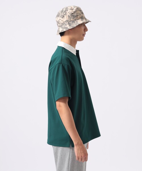 BEAMS GOLF(ビームスゴルフ)の「ORANGE LABEL / ハイストレッチ クレリックポロシャツ(UVカット・吸水速乾)(ポロシャツ・メンズ・グリーン/ブラック/グレー・M/L/XL)」の11枚目の写真