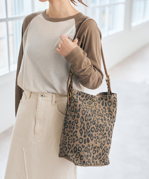 Leminor/ルミノア 別注TOILE MARCHE（レオパード）（トートバッグ