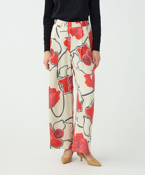 BALLSEY（ボールジィ）の「ポピープリント 2タックワイドパンツ（その他パンツ・レディース・イエロー系その他/レッド系その他・36/34）」の5枚目の写真