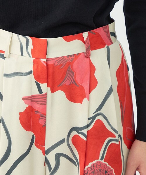 BALLSEY（ボールジィ）の「ポピープリント 2タックワイドパンツ（その他パンツ・レディース・イエロー系その他/レッド系その他・36/34）」の8枚目の写真