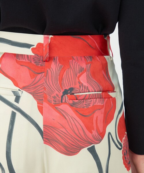 BALLSEY（ボールジィ）の「ポピープリント 2タックワイドパンツ（その他パンツ・レディース・イエロー系その他/レッド系その他・36/34）」の9枚目の写真