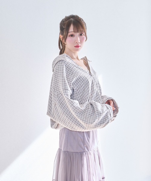 セール】tweed zip blouson（ブルゾン）｜Rose Muse（ロゼミューズ）の