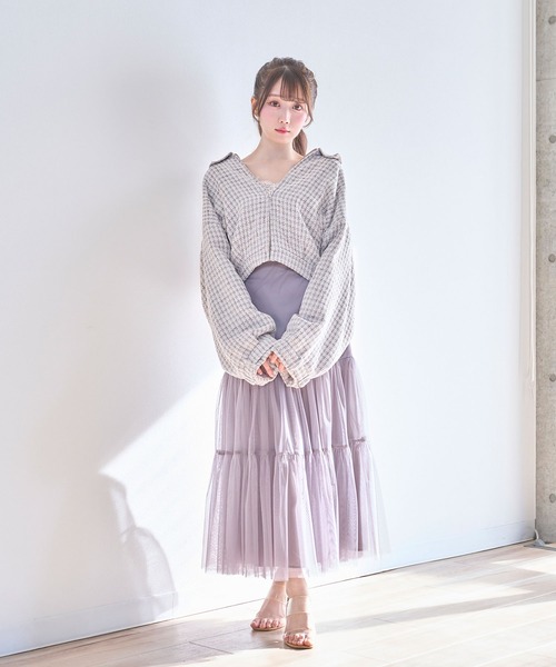 セール】tweed zip blouson（ブルゾン）｜Rose Muse（ロゼミューズ）の