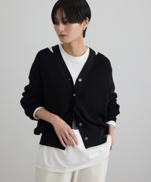 SALON adam et rope' | 【WEB・一部店舗限定】コットンシルクネックスリットVネックカーディガン(カーディガン/ボレロ)