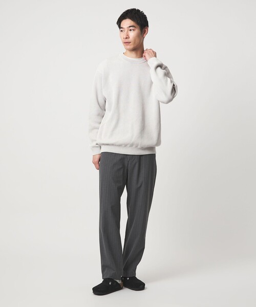 green label relaxing(グリーンレーベルリラクシング)の「フェード アゼ クルーネック ニット(ニット/セーター・メンズ・ライトグレー/オレンジ/ライトブルー・XL/S/L/M)」の6枚目の写真